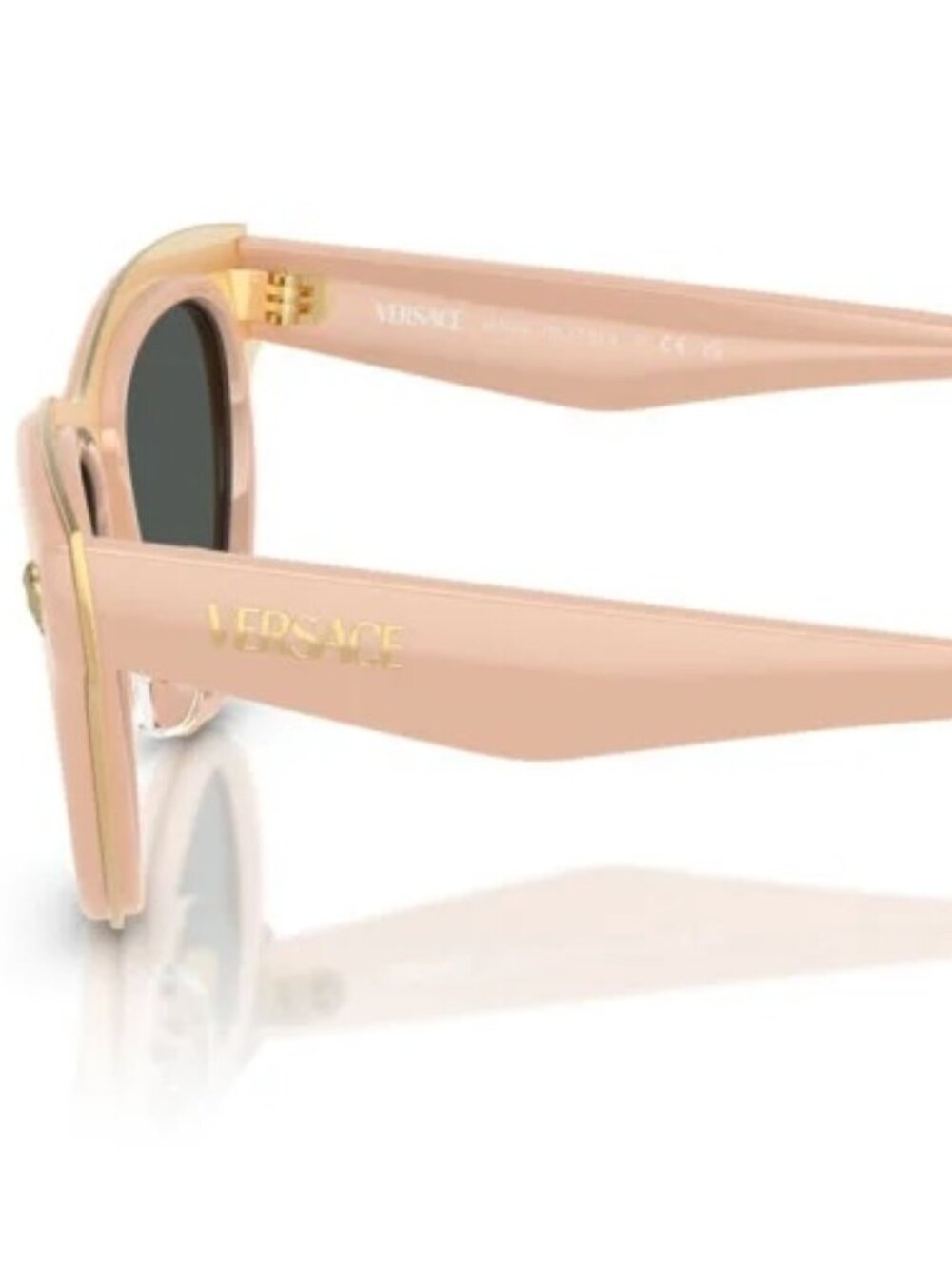 NEW VERSACE VE2273 549487 NUDE DARK GREY SUNGLASSES 52-17-145 AUTHENTIC - Picture 6 of 6
